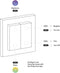 GIRA + Senic Friends of Hue Smart Switch - Draadloze Homekit Lichtschakelaar en Dimmer - 3x Lichtschakelaar Antraciet