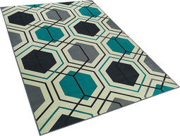 GIRESUN - Laagpolig vloerkleed - Multicolor - 140 x 200 cm - Polyester