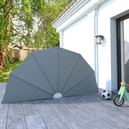 vidaXL-Terrasscherm-inklapbaar-160-cm-grijs