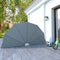 vidaXL-Terrasscherm-inklapbaar-160-cm-grijs