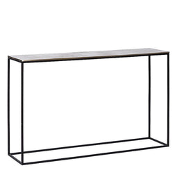 Atmooz - Wandtafel Console Damon - Rechthoek - Binnen - Meuble - Industrieel - Goud Brons en zwart - Hoogte 75cm - Metaal