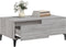 vidaXL - Salontafel - 90x50x36,5 - cm - bewerkt - hout - grijs - sonoma
