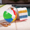 Travelhawk Strandbal Set 6 Stuks - Opblaasbaar PVC - Diameter 26 cm - Kleur Regenboog (6 stuks)