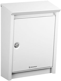 Decayeux D110 Avenue - Wandbrievenbus - Regendichte klep - Wit