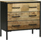 vidaXL - Dressoir - 70x35x70 - cm - Massief - Ruw - Mango - Hout