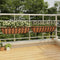vidaXL Muurbakken 2 st met kokosvezel 91x20x23 cm staal zwart