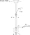 Steinhauer olet - Vloerlamp - 1 lichts - H 180 cm - Staal