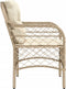 vidaXL - Tuinstoelen - 2 - st - met - kussens - poly - rattan - beige
