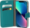 Mobiparts iPhone 13 Mini - Wallet Case - Saffiano motief - Turquoise