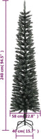 vidaXL - Kunstkerstboom - met - standaard - smal - 240 - cm - PVC - groen
