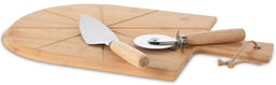 Excellent Houseware 3-delige Pizzasnijset 43x30 cm bamboe