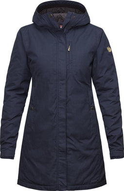 Fjallraven Kiruna Padded Parka - Dames Outdoorjas - Licht gewatteerd met capuchon - Dark Navy (2022)