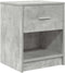 vidaXL - Nachtkastjes - 2 - st - met - lade - 40x34x50 - cm - betongrijs