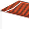 vidaXL - Luifel - vrijstaand - handmatig - uittrekbaar - 450x350 - cm - oranje - bruin