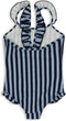 Konges Sløjd Dea Zwempak/Badpak Frill - Navy Stripe