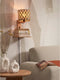GOOD&MOJO Wandlamp Java - Bamboe/Zwart - 30x22x52cm - Binnen Modern