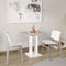 FMD - Eettafel - 70 - cm - betongrijs - en - wit
