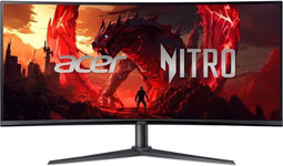 Gebogen PC-scherm - ACER - Nitro XZ340CUHbiiphx - 34 - 100Hz - 1ms - 2 HDMI 1 DP - Zwart