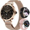 Golden Sound Smartwatch - 40mm - Stappenteller - Slaapmonitor - Roségoud (3 extra bandjes)