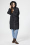 ONLY ONLGABI - Oversized Long Coat - Lange nylon jas met capuchon - Maat L