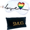 SMUG Slaapmasker met Opbergzakje - 100% Verduisterend - Verstelbaar Oogmasker in Satijn - Pride Love Print
