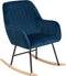Schommelstoel LIARUM Fluweel Marineblauw