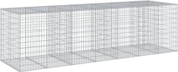 vidaXL - Schanskorf - 350x100x100 - cm - gegalvaniseerd - ijzer - zilverkleurig