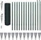 vidaXL - Euro - hek - 25x1,7 - m - staal - groen