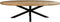 HSM Collection Eettafel Ovaal Portland 260cm Naturel/Zwart Mangohout/Metaal