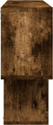 vidaXL - Wandschap - 100x20x53 - cm - bewerkt - hout - gerookt - eikenkleurig