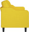 vidaXL - Driezitsbank - 180 - cm - stof - lichtgeel
