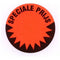 Klika - Etiket 50 mm fluor rood SPECIALE PRIJS - 11 stuks