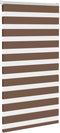 vidaXL - Zebra - rolgordijn - 90x150 - cm - stofbreedte - 85,9 - cm - polyester - bruin
