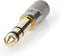 Nedis Stereo-Audioadapter - 6,35 mm Male - 3,5 mm Female - Verguld - Recht - Aluminium - Goud / Metaal - 1 Stuks - Cover Window Box