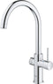 GROHE Red 3 in 1 Kokendwaterkraan - C-uitloop - 7L boiler - Chroom