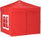 vidaXL - Partytent - inklapbaar - met - zijwanden - 2x2 - m - rood