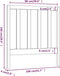 vidaXL - Hoofdbord - 106x4x100 - cm - massief - grenenhout - honingbruin