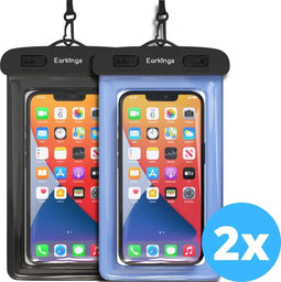 Waterdichte telefoonhoesjes - Set van 2 stuks - Inclusief veiligheidsband - Geschikt voor alle formaten telefoons (2 stuks)