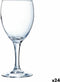 Fluitglas Luminarc Elegance Water 250 ml Transparant Glas (24 Stuks)