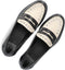 BRONX Frizo - Dames Loafers - Zilver embellishments - Zwart/White