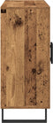 vidaXL - Dressoir - met - 3 - Deuren - Oud - Hout - 90x34x80 - cm - Engineered - Hout