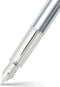 Sheaffer vulpen 100 - F - Brushed chrome nickel plated - SF-E0930643