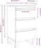 vidaXL - Nachtkastjes - 2 - st - 40x35x69 - cm - bewerkt - hout - sonoma - eikenkleurig
