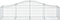 vidaXL - Schanskorven - 10 - st - gewelfd - 200x50x40/60 - cm - gegalvaniseerd - ijzer