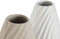 Vaas Home ESPRIT Wit Beige Keramiek Traditionele stijl 24 x 24 x 41 cm (2 Stuks)