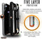 Urban Armor Gear Monarch - Hard Case - Schokbestendig Krasbestendig - Zwart