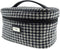 Toilettas Zwart Wit (Houndstooth)- Harris Tweed - Glen Appin of Scotland