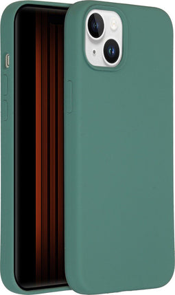 Accezz iPhone 15 Plus - Liquid Silicone Backcover - MagSafe - Donkergroen