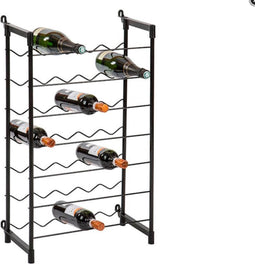 Flessenrek voor 35 flessen - geplastificeerd staal