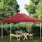 vidaXL - Partytentdak 270 g/m² - 4x3 m - bordeauxrood